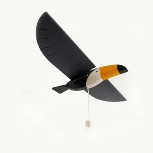 Wooden Toucan Flying Bird – Hanging Wall Decor